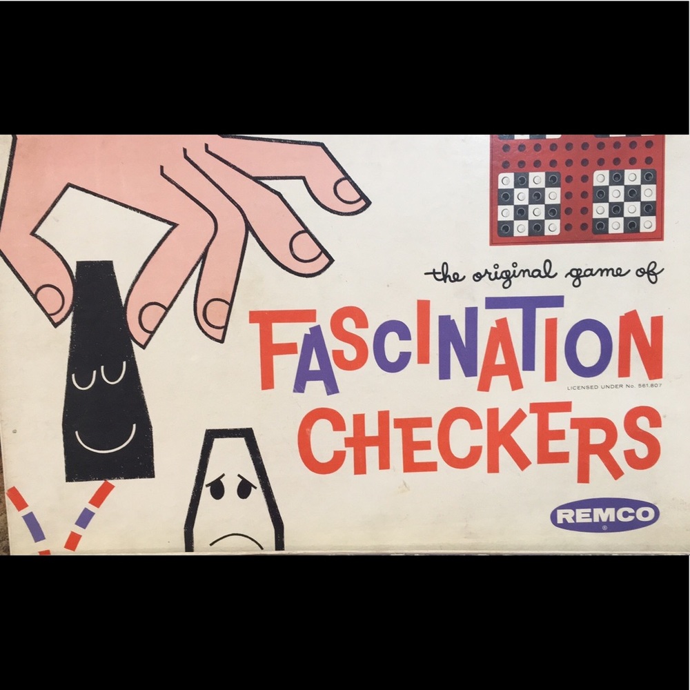1962 Remco Fascination Checkers Game